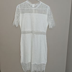 White cocktail party dress